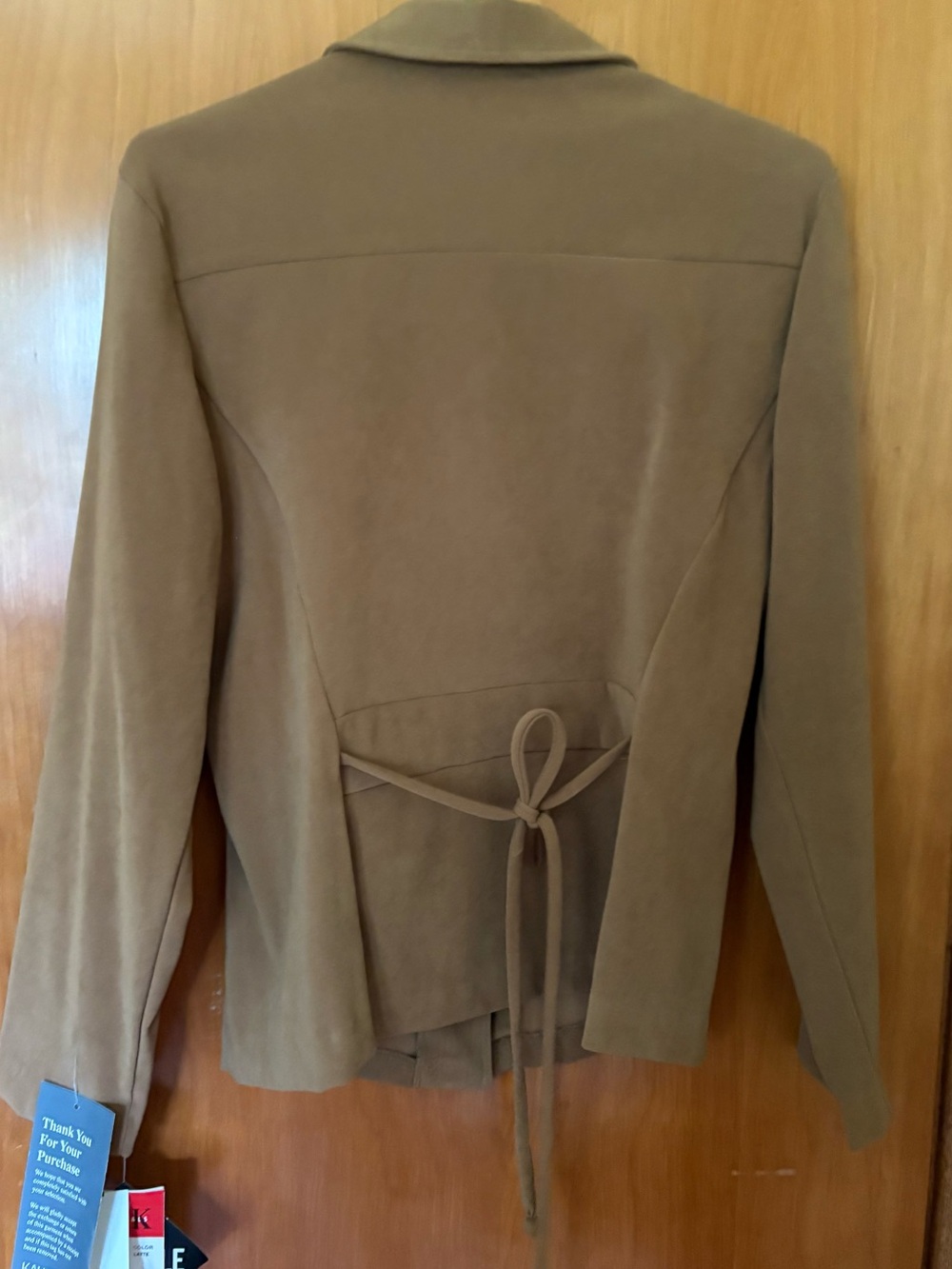 NWT R&K Castle Hill Super Soft Embroidered Tie-Back Shirt Jacket | Size 8 - Picture 4 of 5
